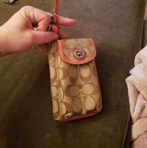 coach never used phone case wallet